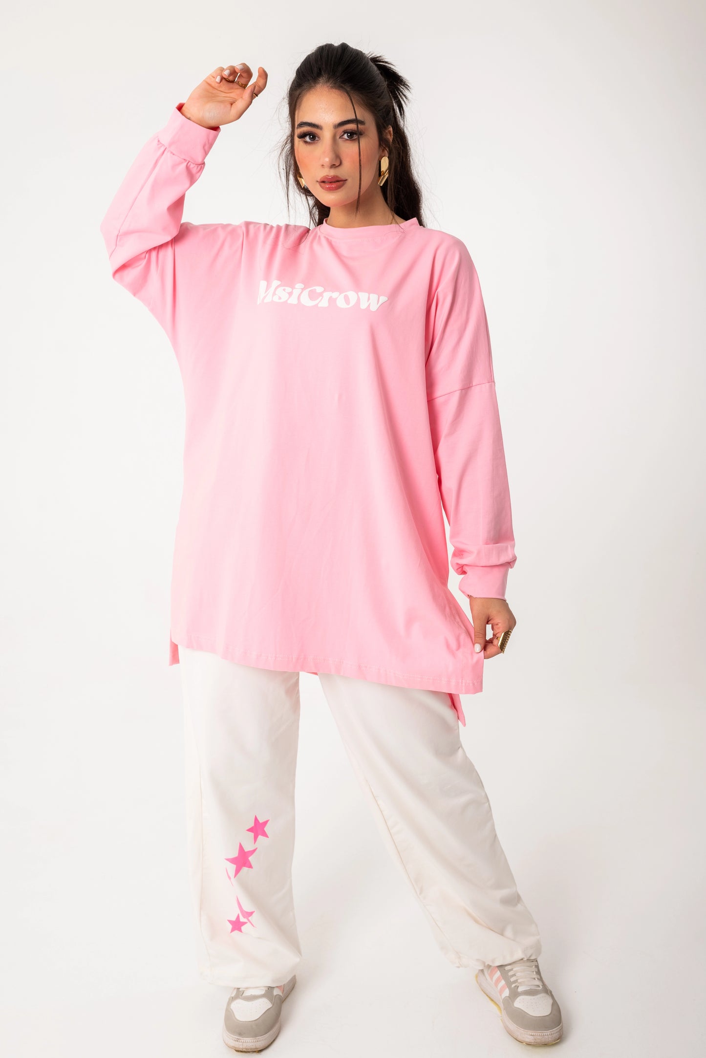 Elysia Women Tracksuit Set | Pink * white