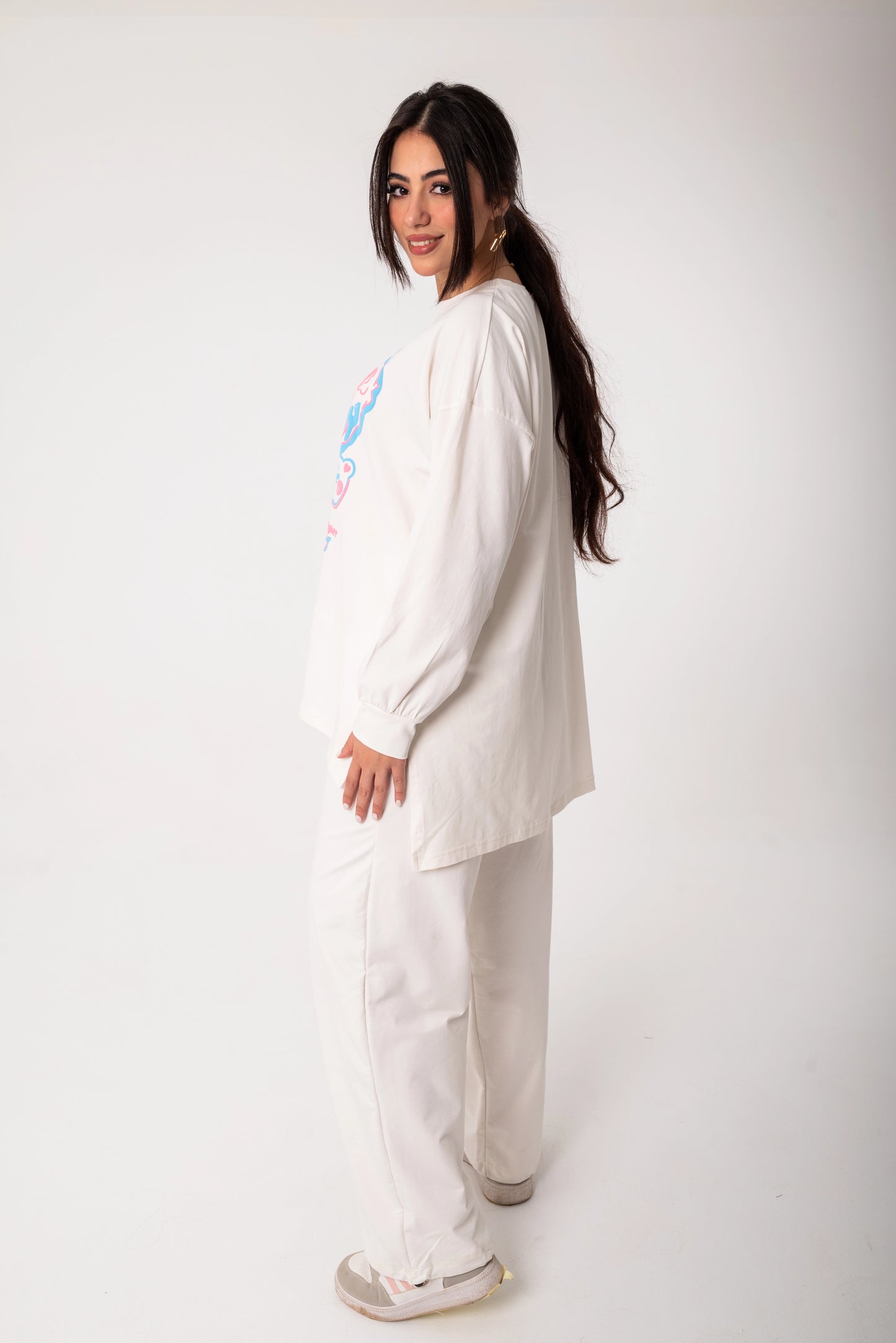 Panda Women Tracksuit Set | White