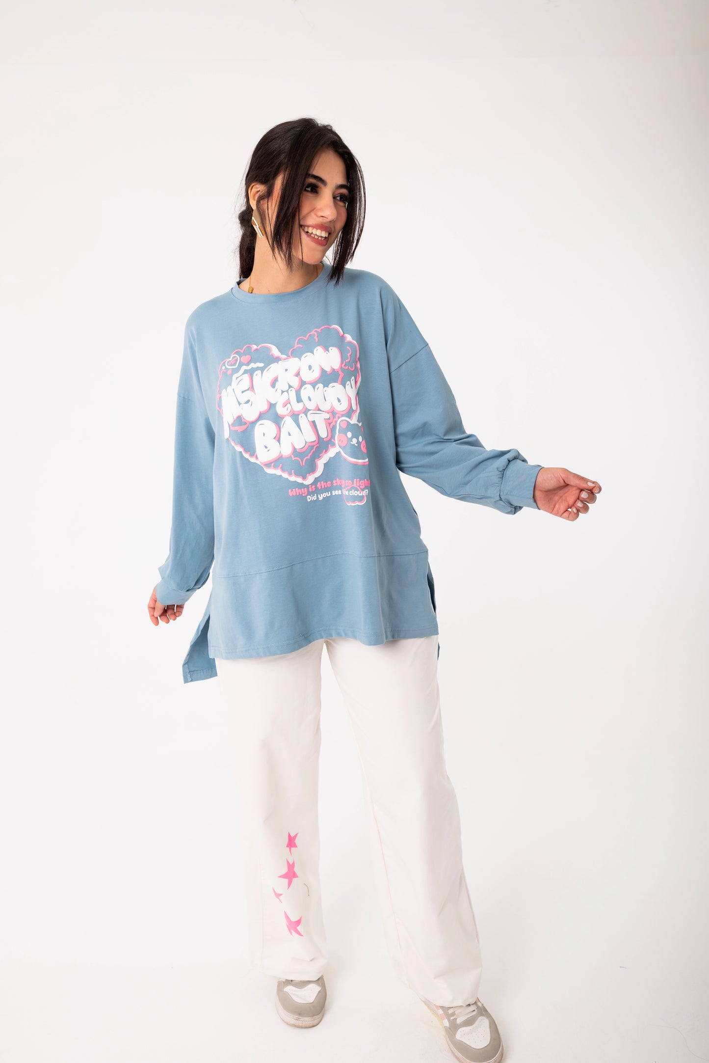 Panda Women Tracksuit Set | Blue * White