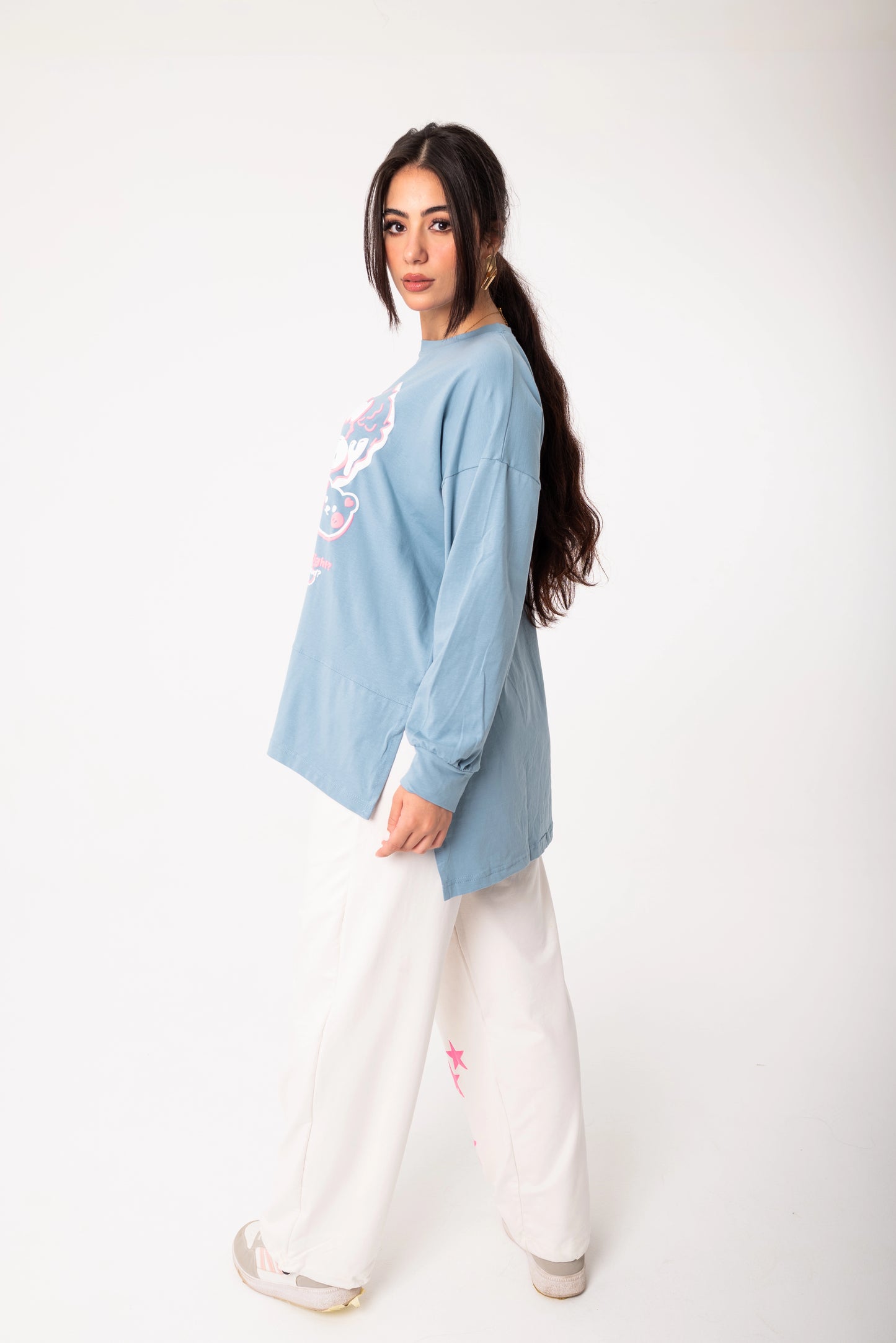 Panda Women Tracksuit Set | Blue * White