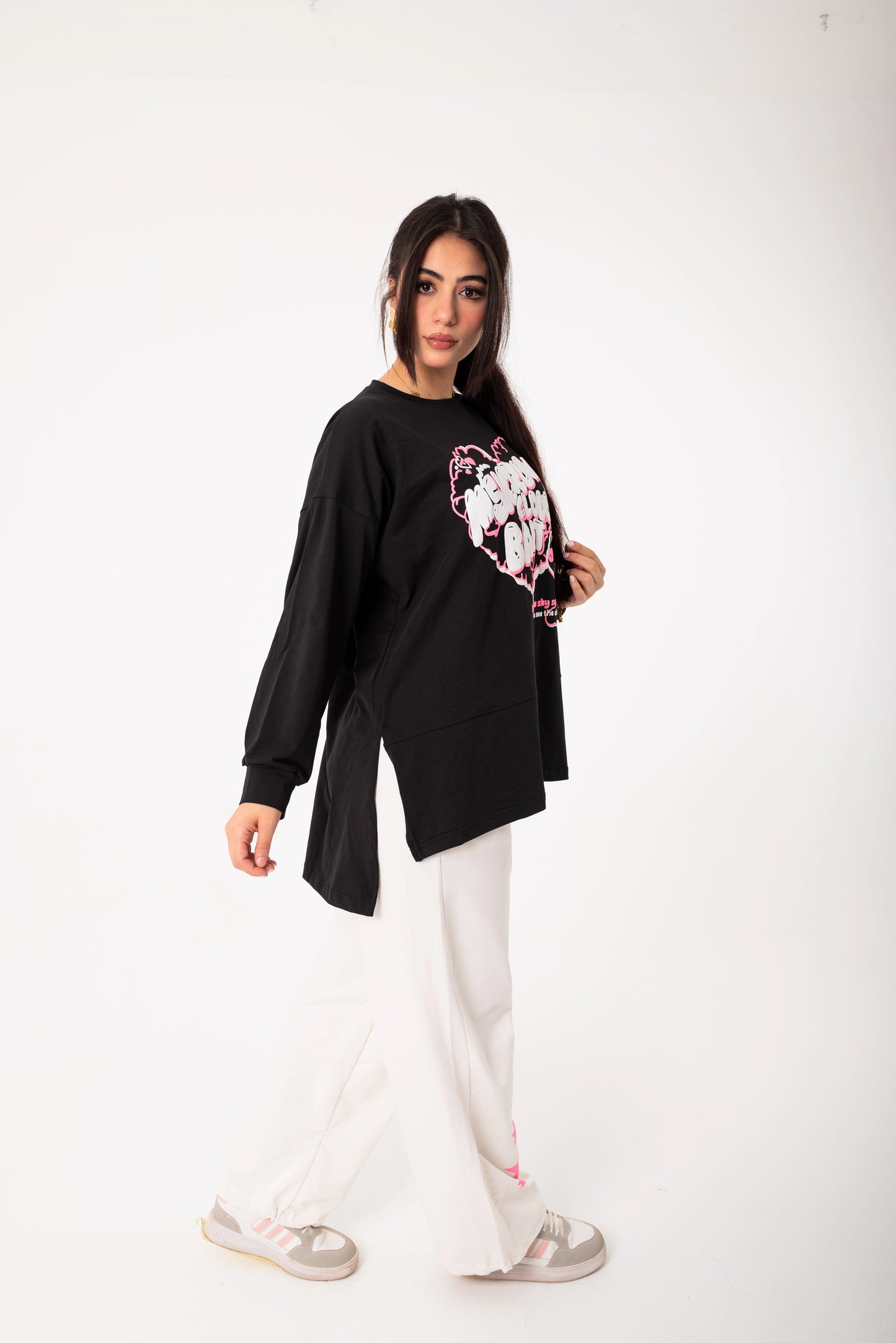 Panda Women Tracksuit Set | Black * White