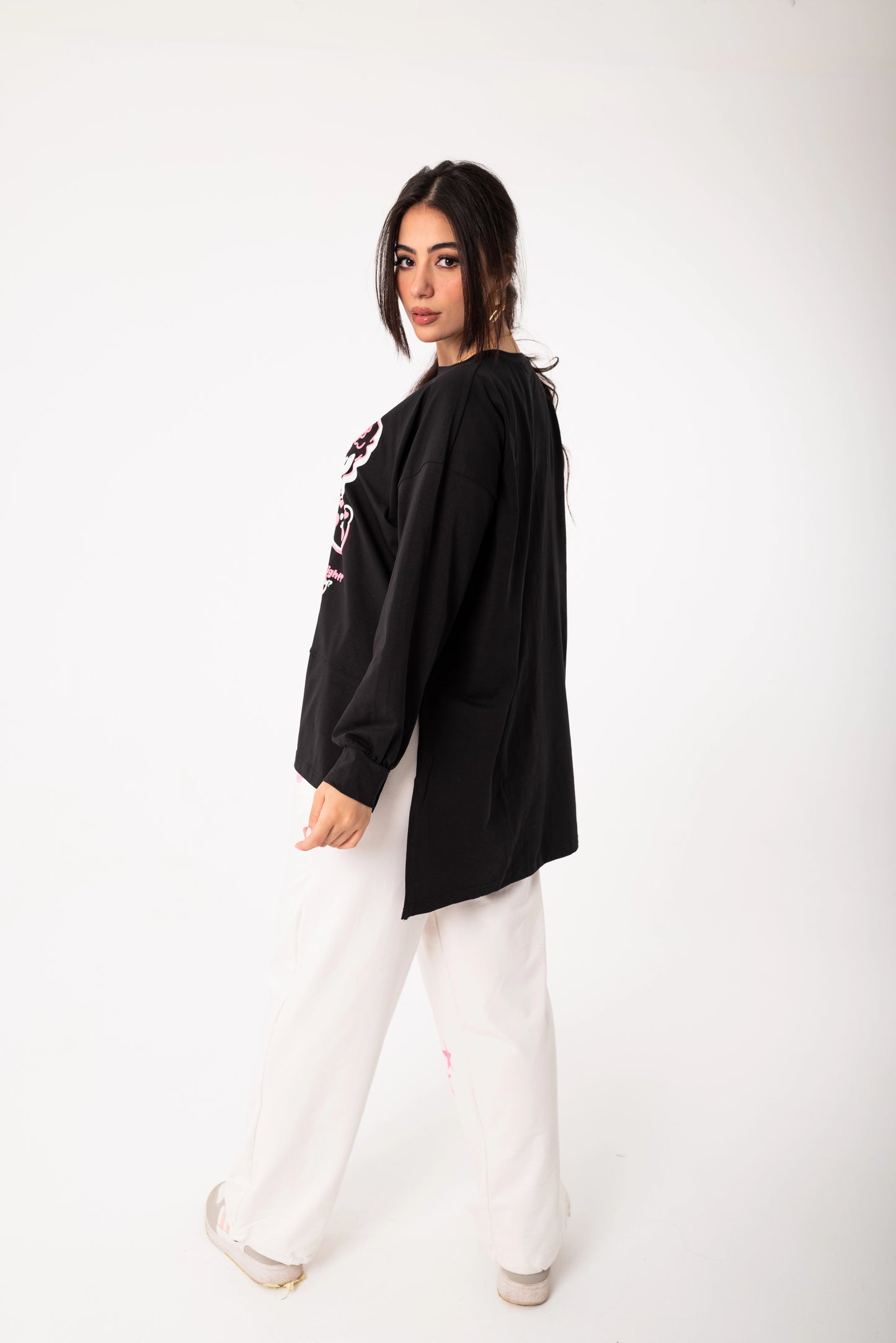 Panda Women Tracksuit Set | Black * White