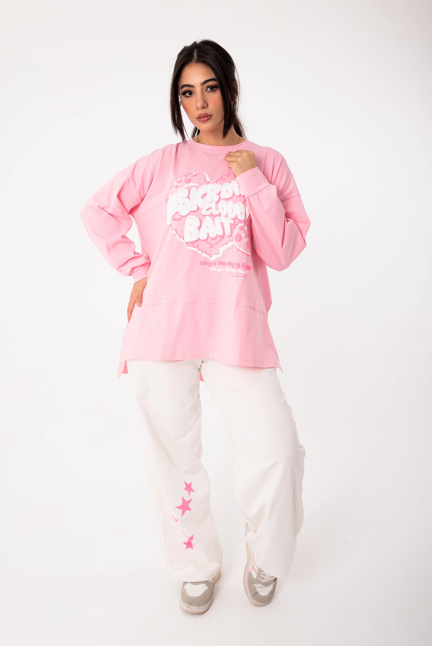 Panda Women Tracksuit Set | Pink * white