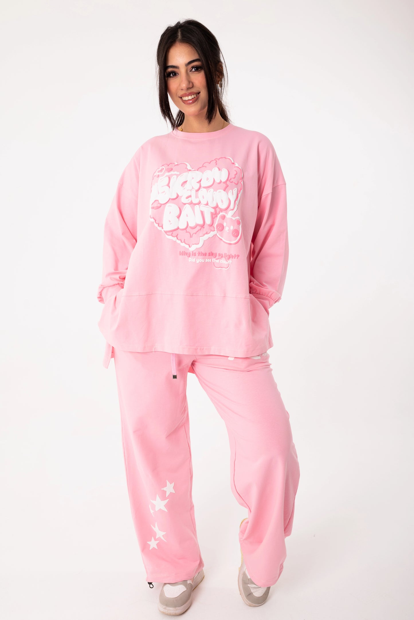 Panda Women Tracksuit Set | Pink