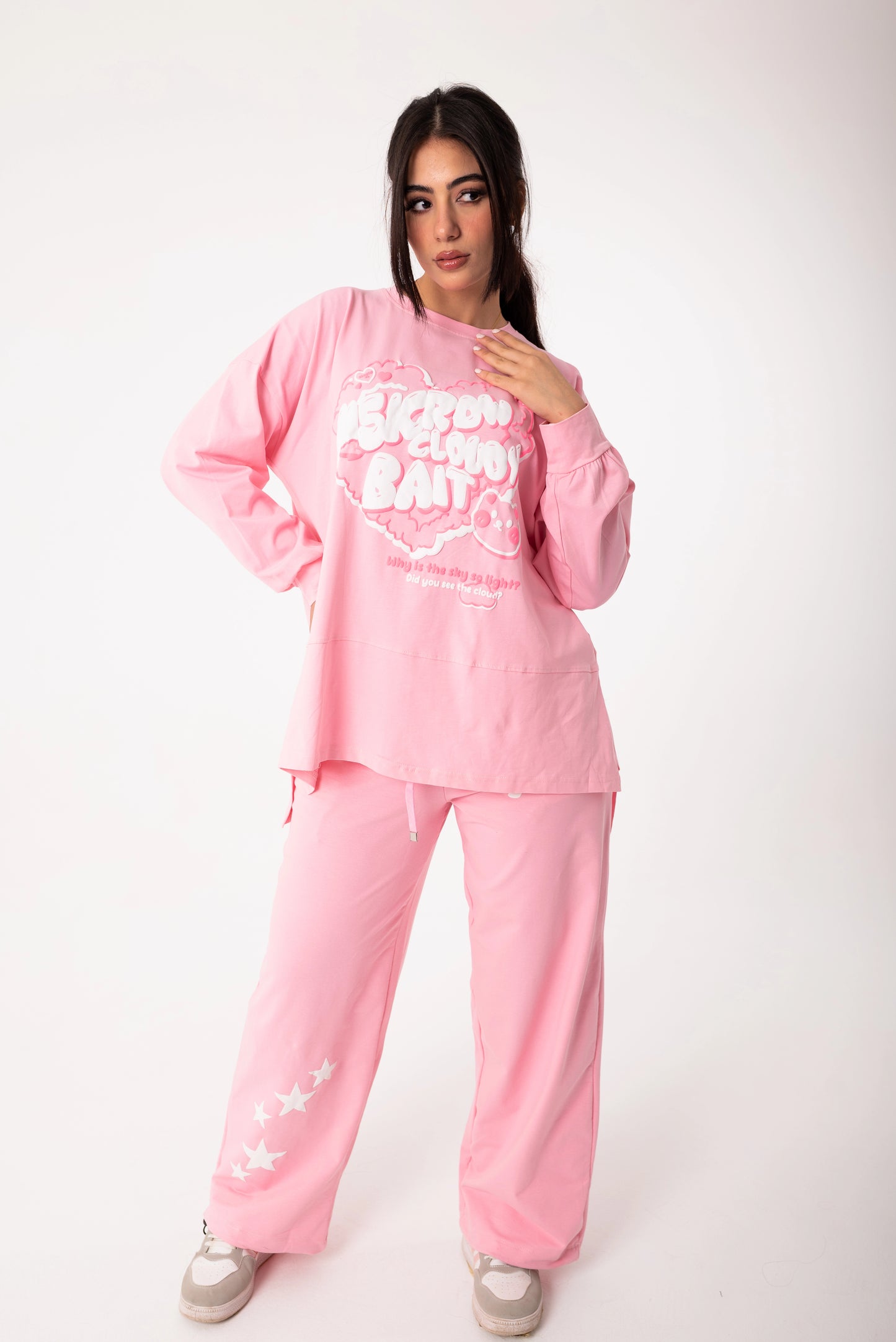 Panda Women Tracksuit Set | Pink