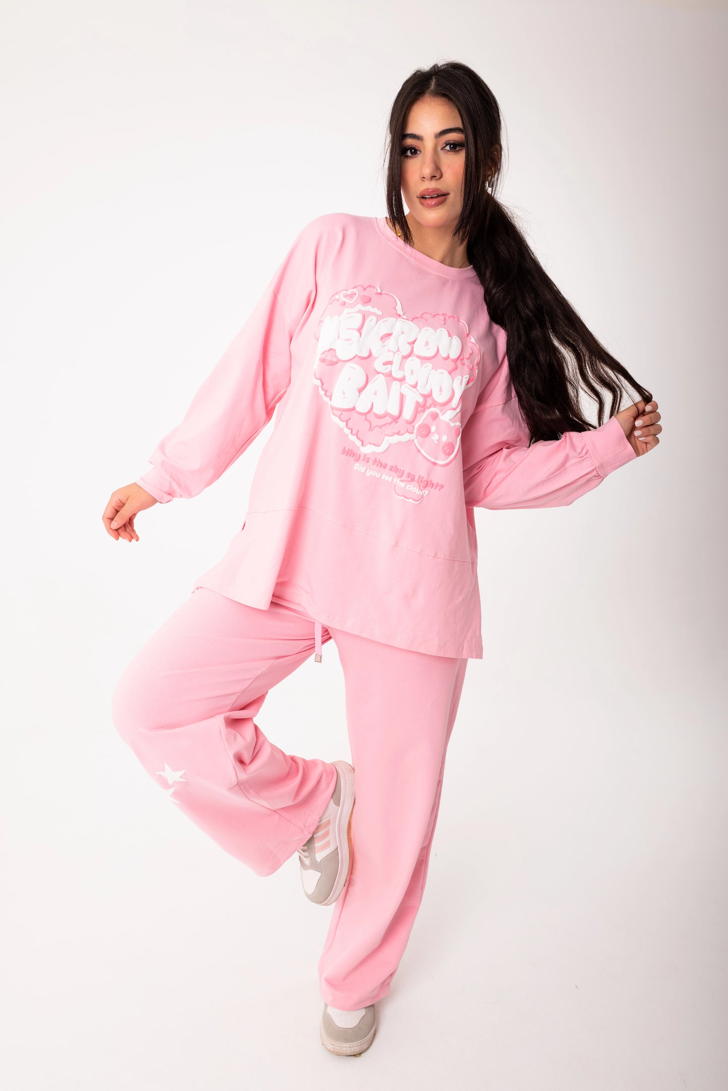 Panda Women Tracksuit Set | Pink