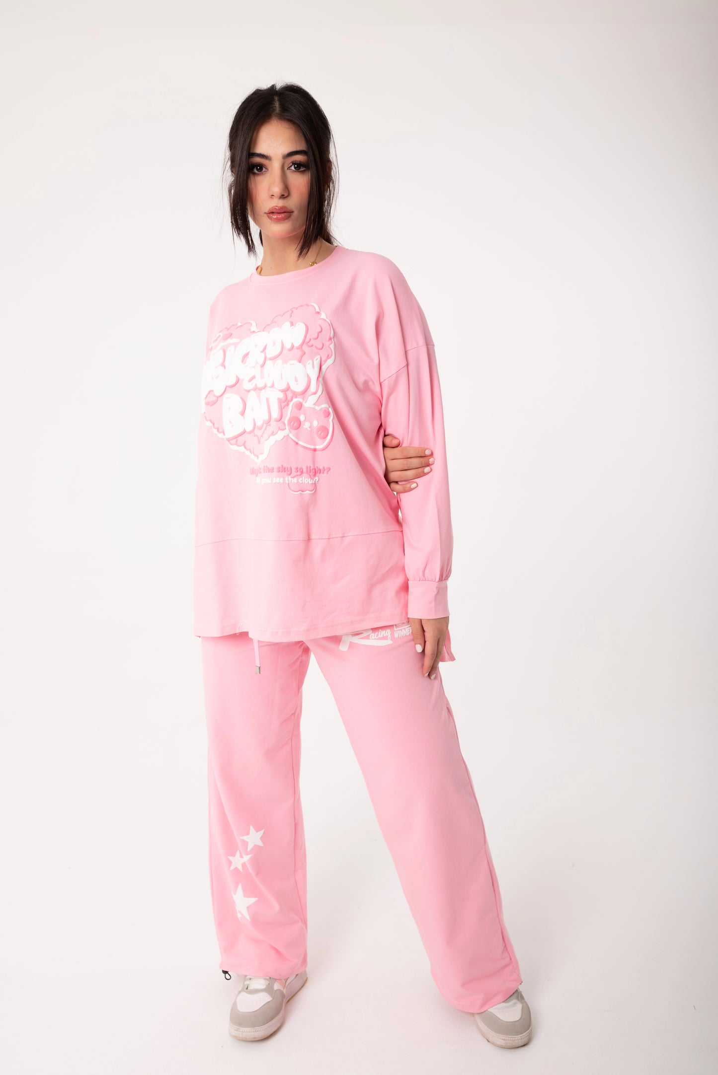 Panda Women Tracksuit Set | Pink