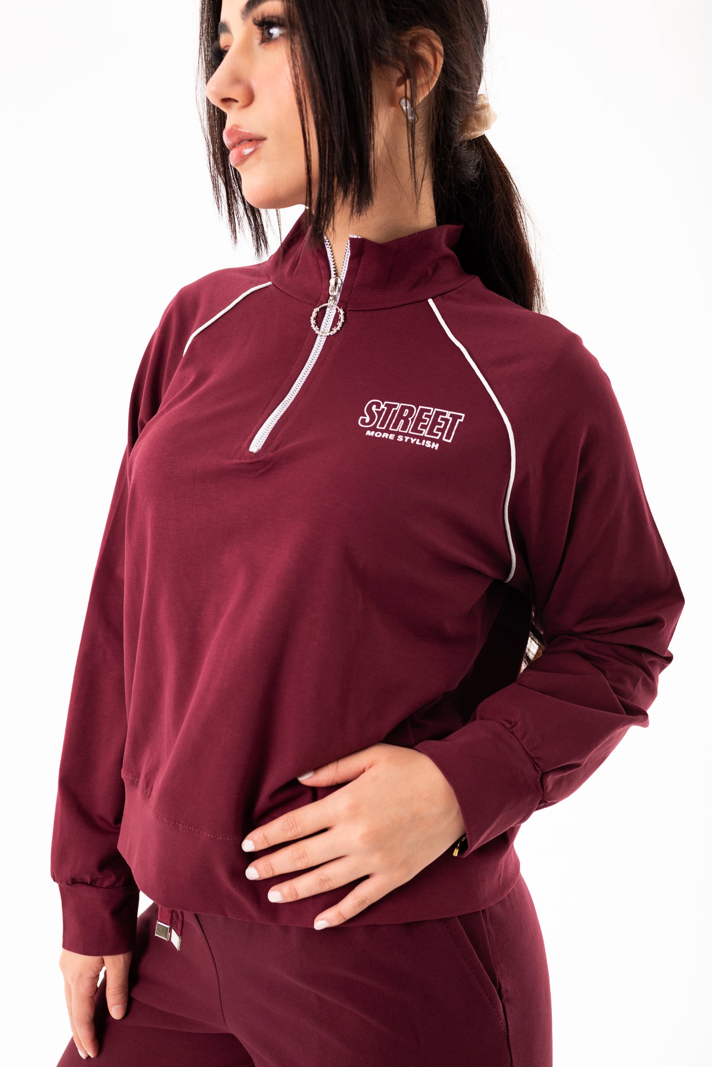 Viva Women Tracksuit Set | Burgundy