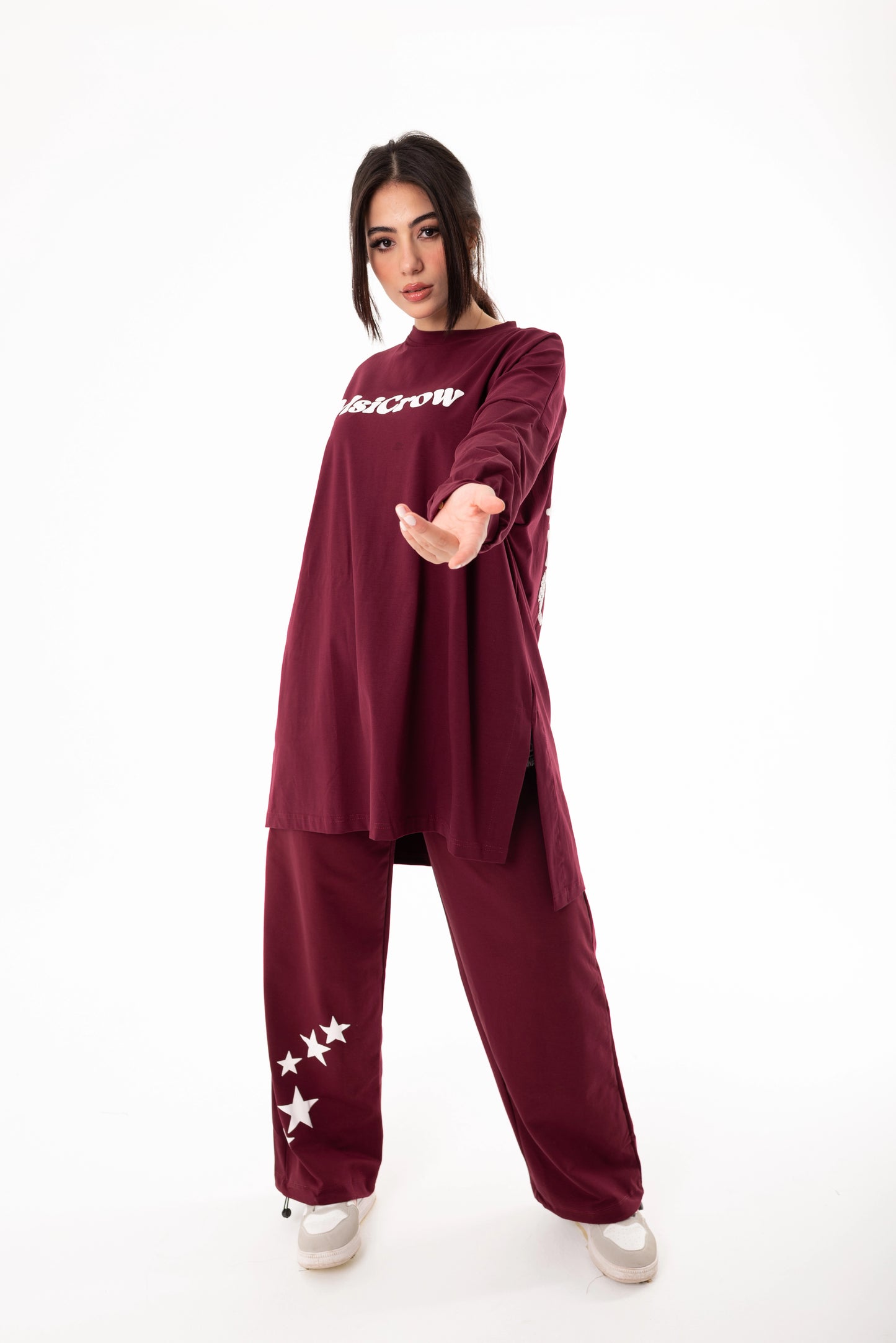 Elysia Women Tracksuit Set | burgundy