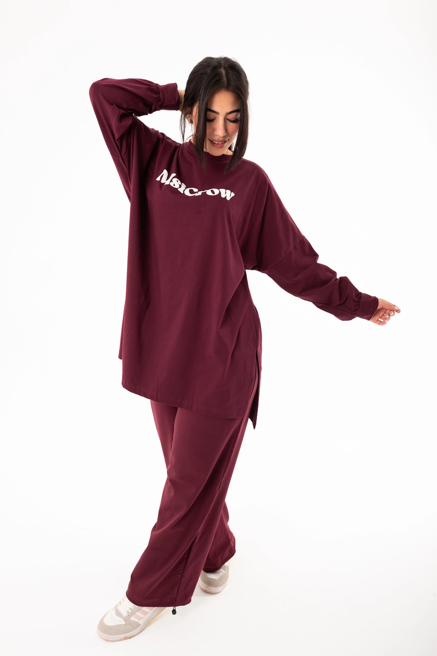 Elysia Women Tracksuit Set | burgundy