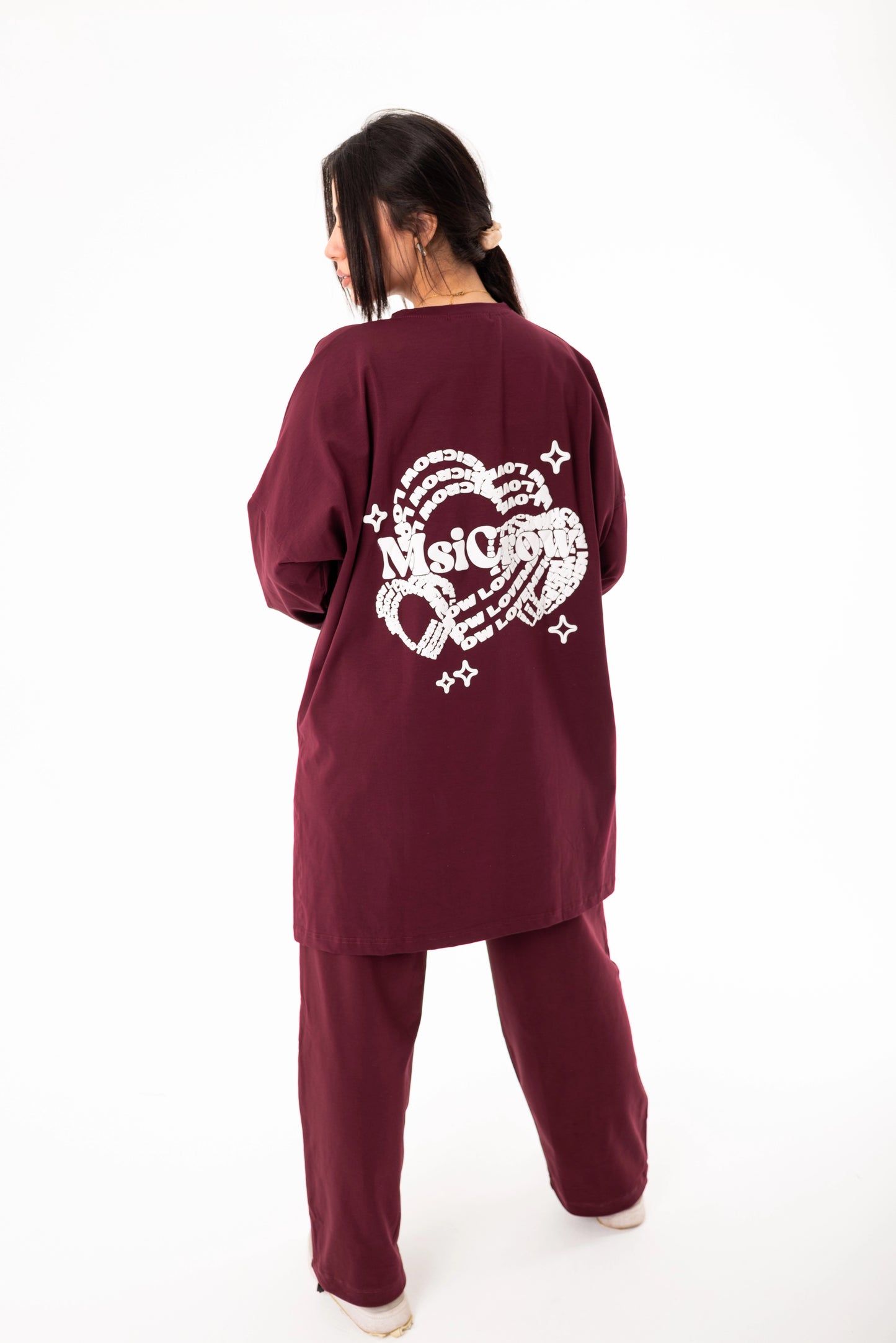 Elysia Women Tracksuit Set | burgundy
