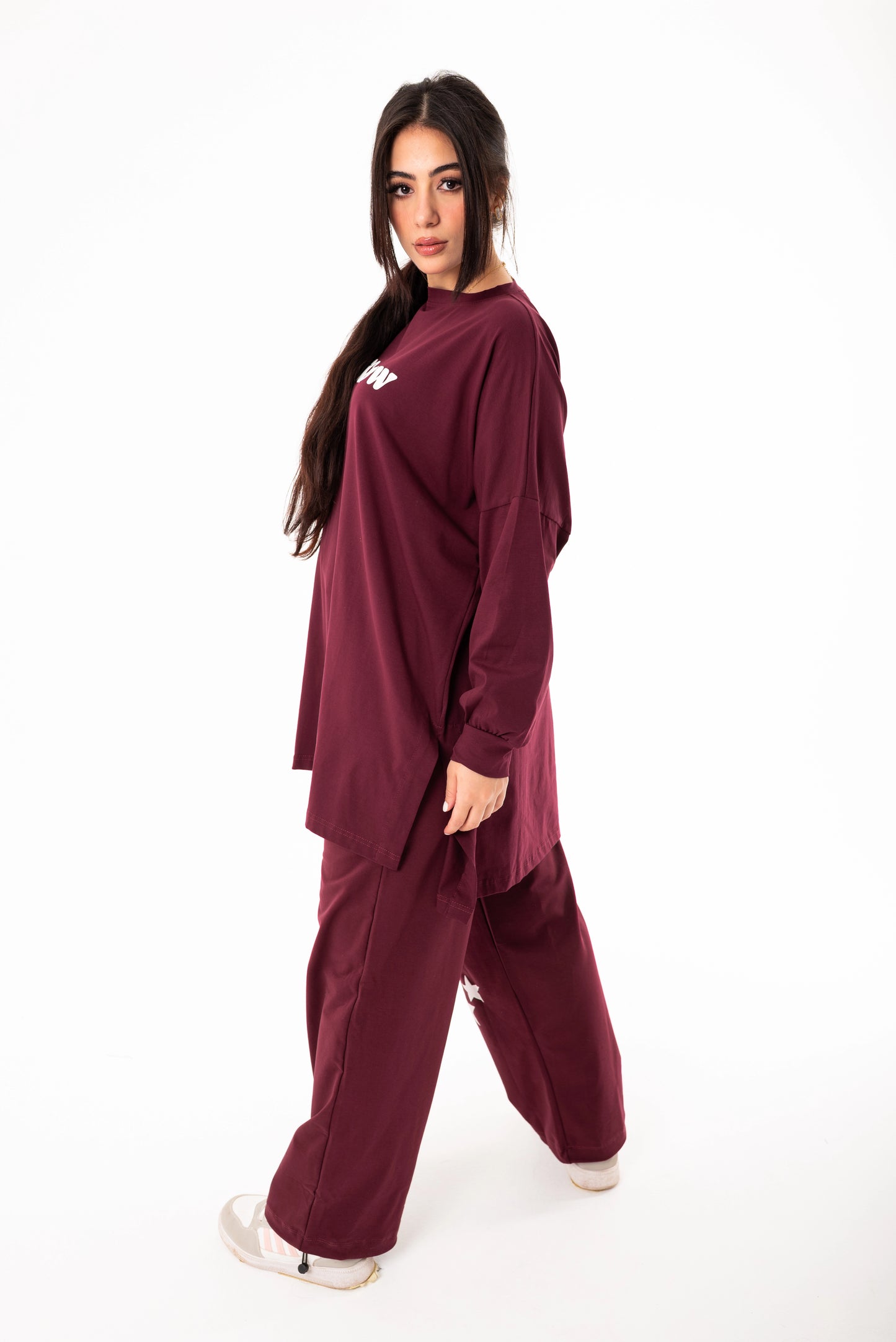 Elysia Women Tracksuit Set | burgundy