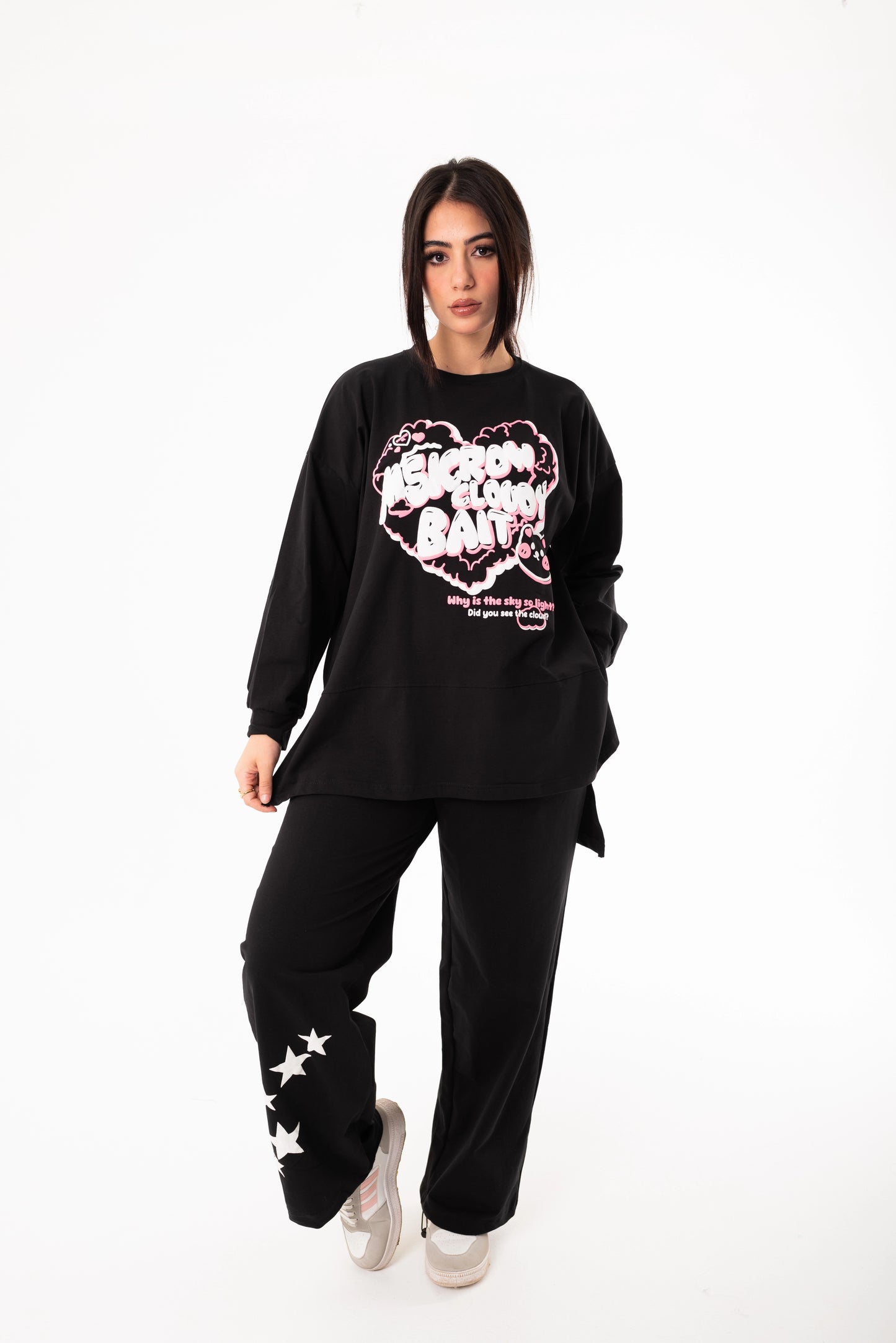 Panda Women Tracksuit Set | Black