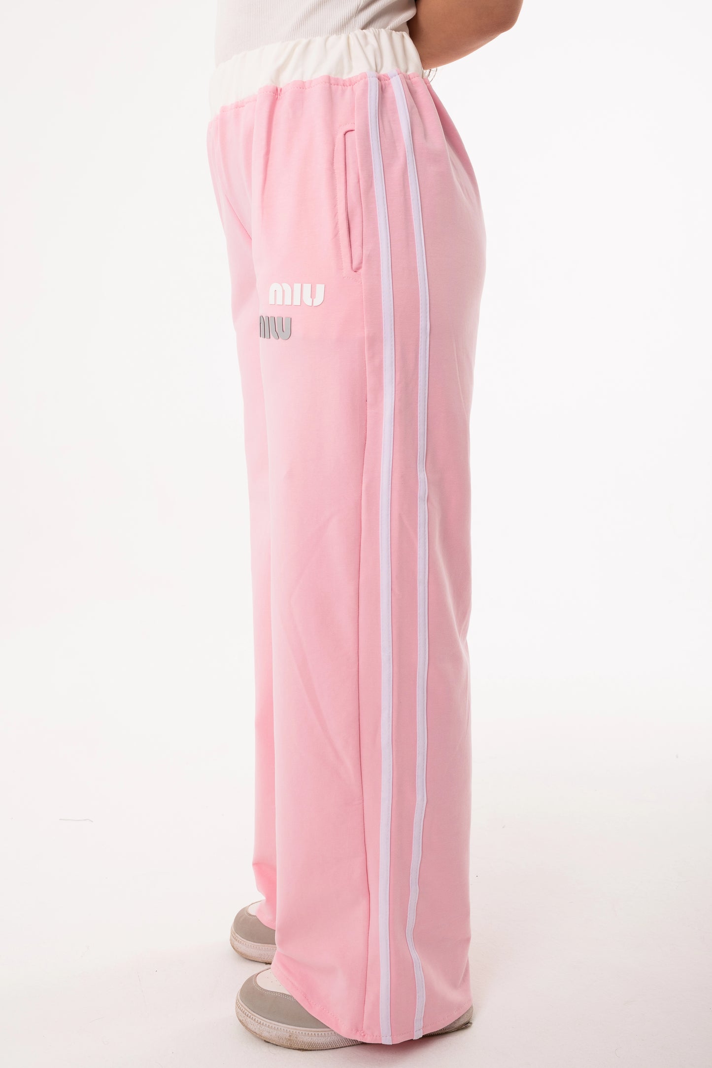 Miu Miu One Size Wide Leg Sweatpants | Pink
