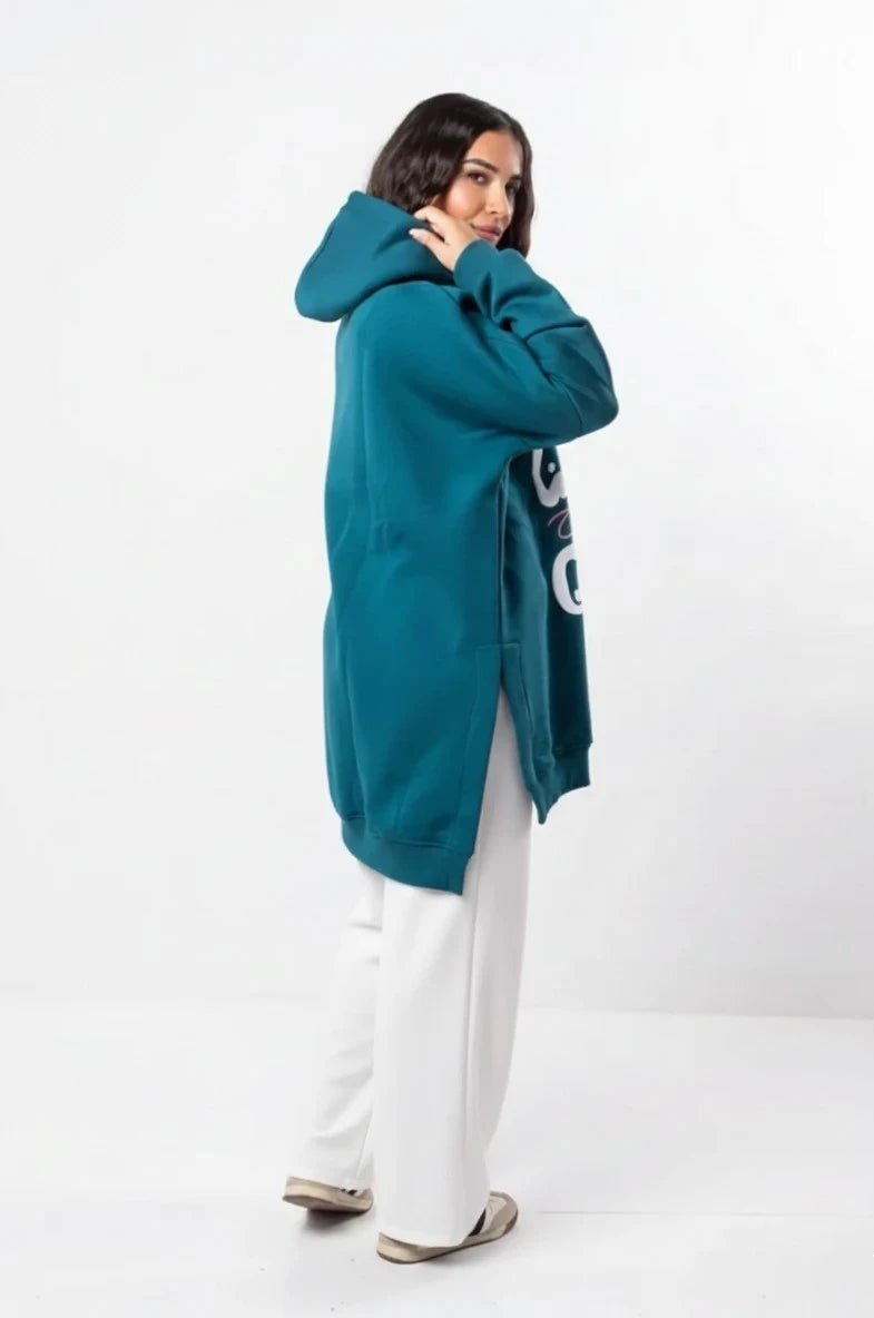 Puffy Milton Cotton One Size Set | Turquoise - White