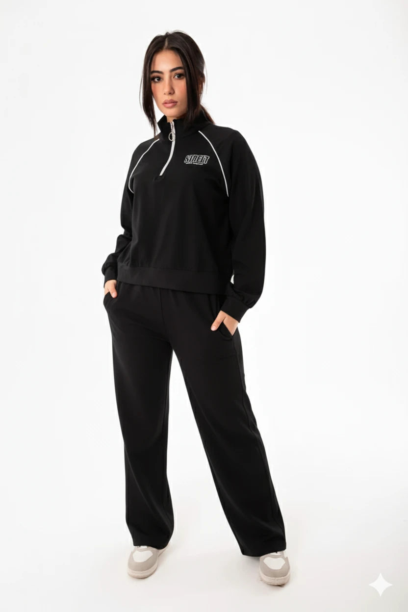 Viva Women Tracksuit Set | Black