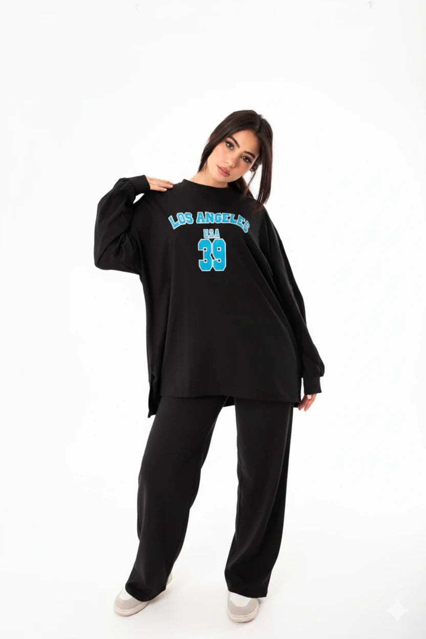 Breeze Women Tracksuit Set | Black