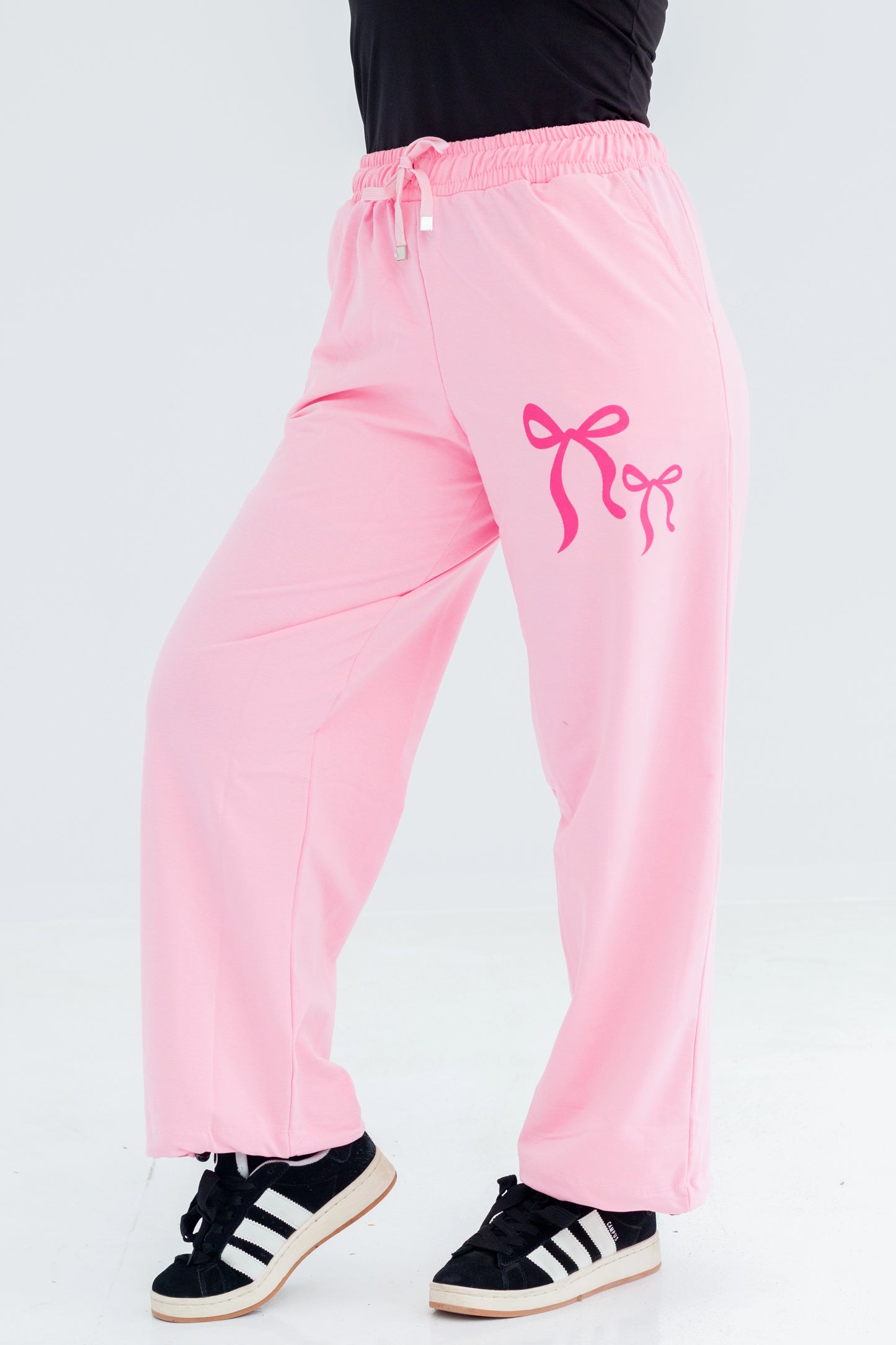 Velora One Size Wide Leg Sweatpants | Pink