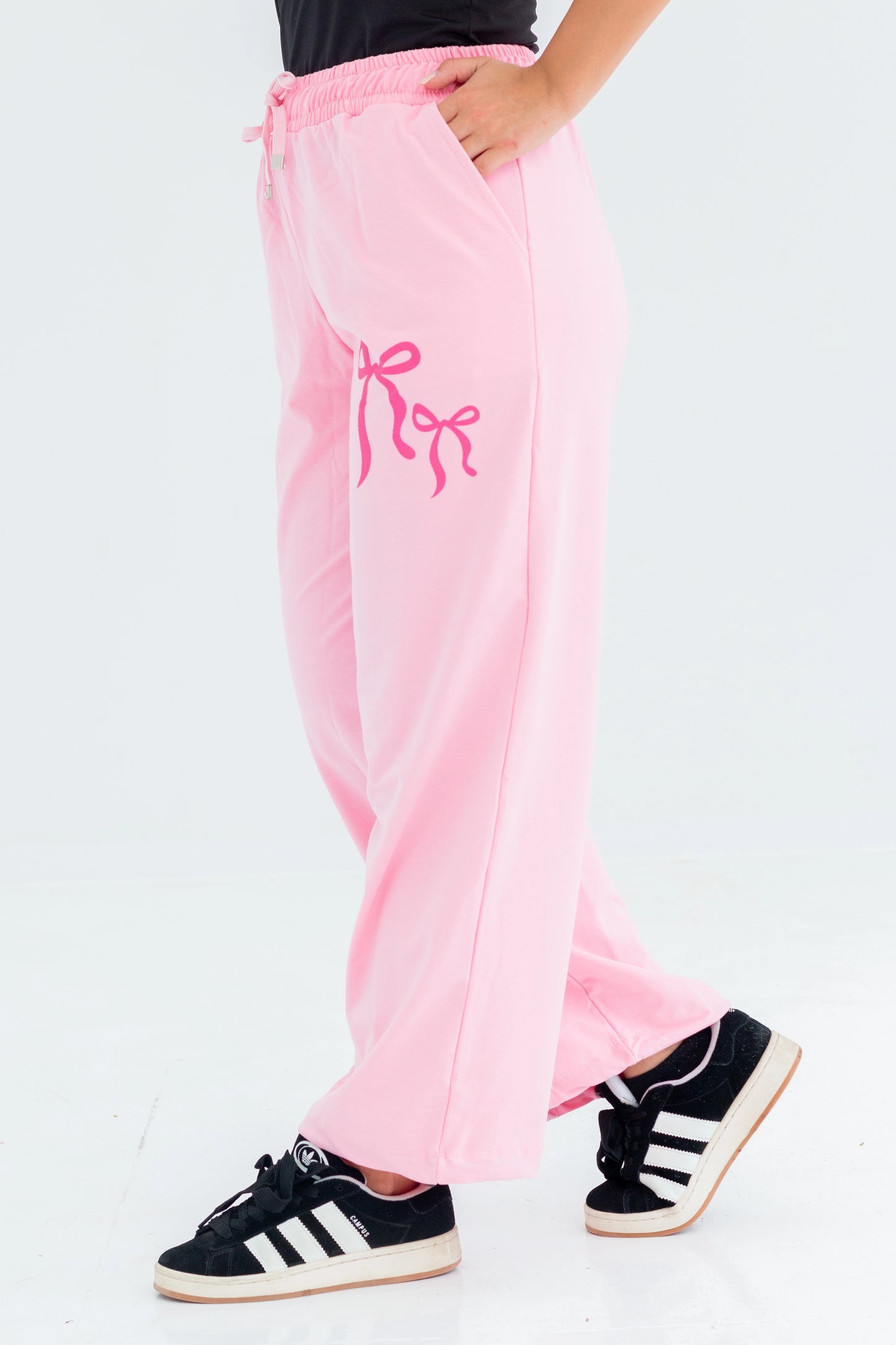 Velora One Size Wide Leg Sweatpants | Pink