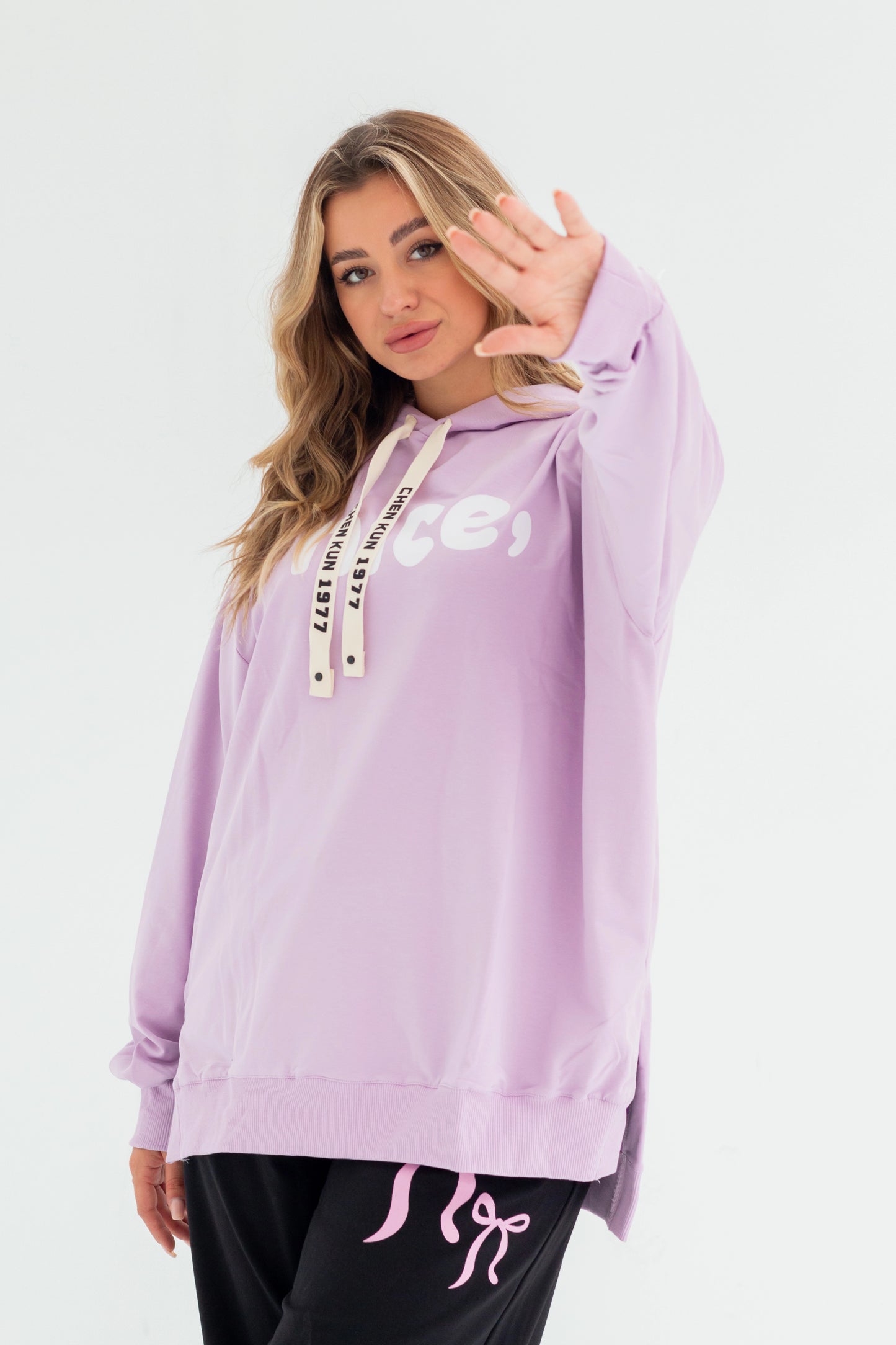 Nice Over Size Women Sweatshirt | Purple
