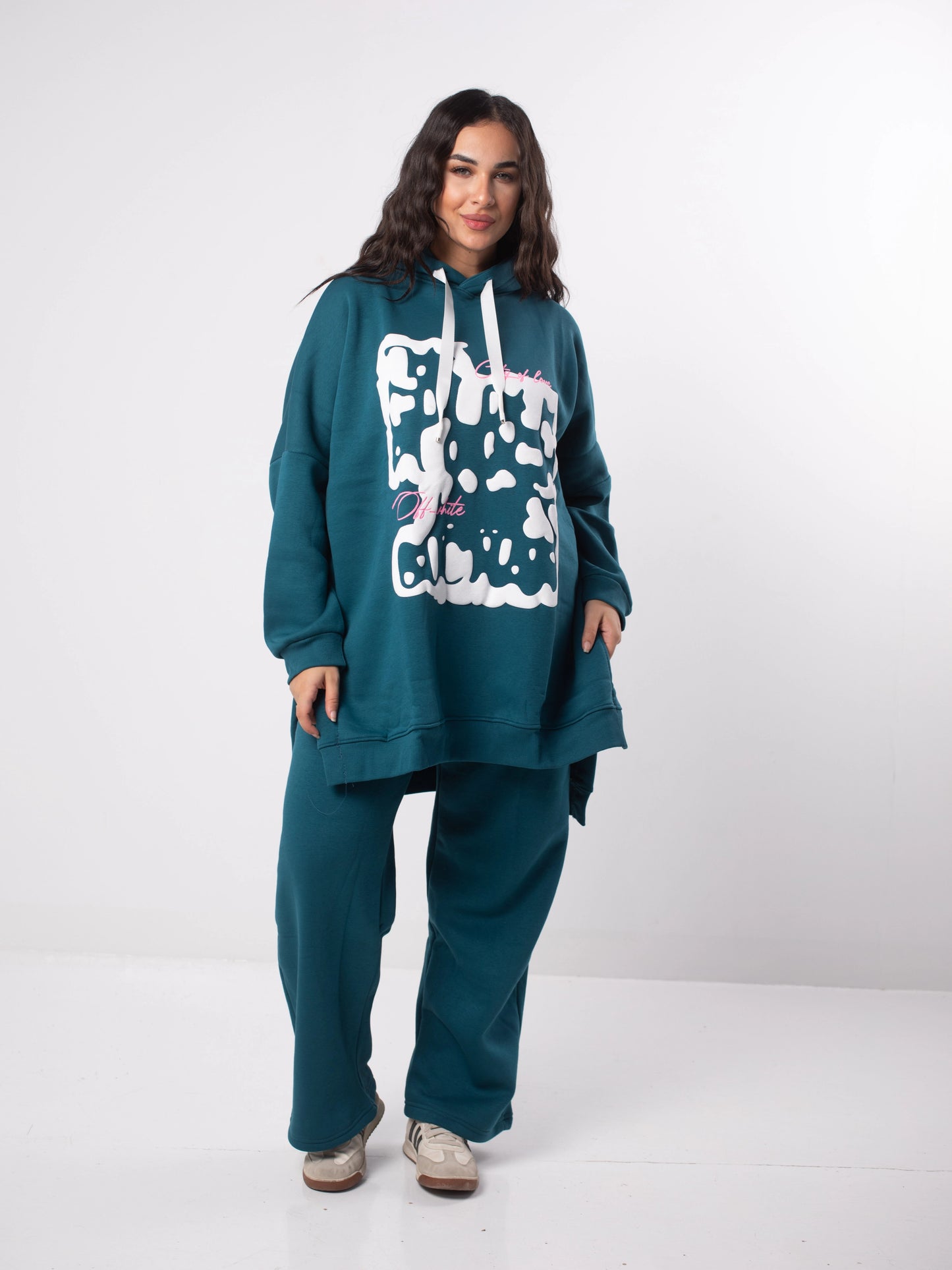 Puffy Milton Cotton One Size Set | Turquoise