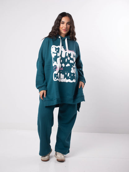 Puffy Milton Cotton One Size Set | Turquoise