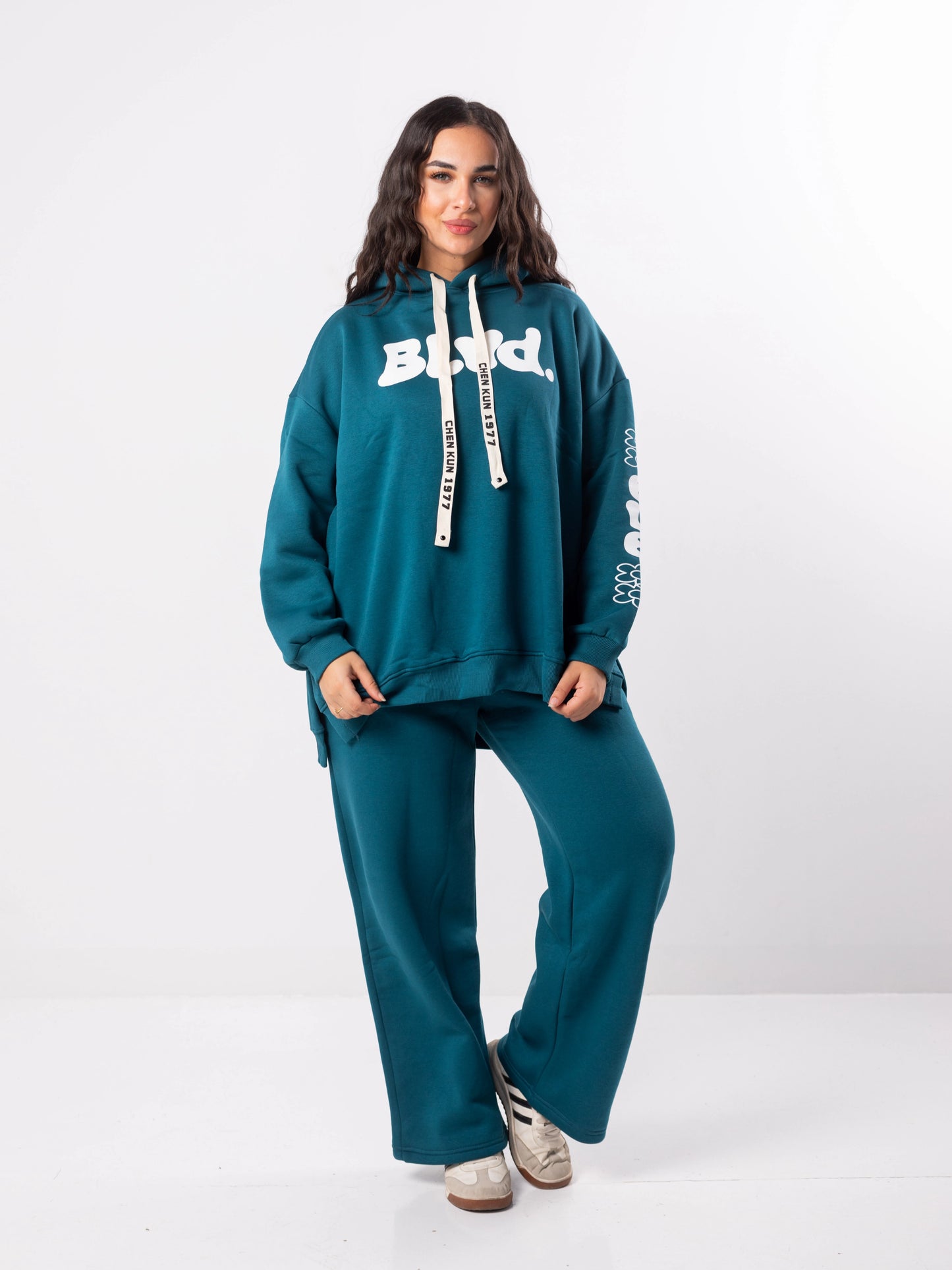 Blvd Milton Cotton One Size Set | Turquoise