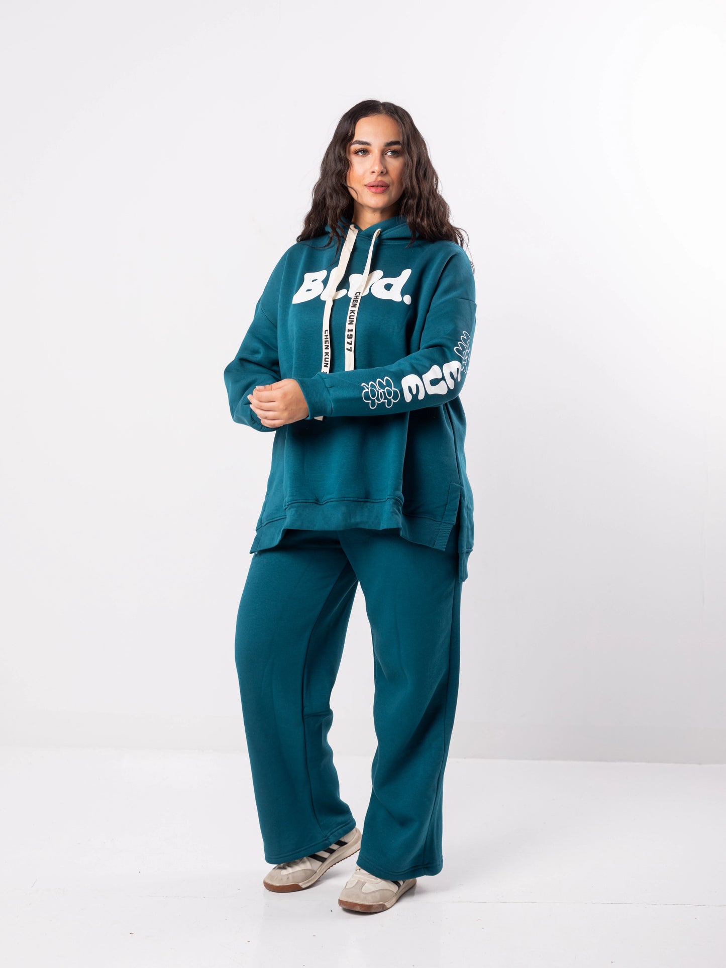 Blvd Milton Cotton One Size Set | Turquoise