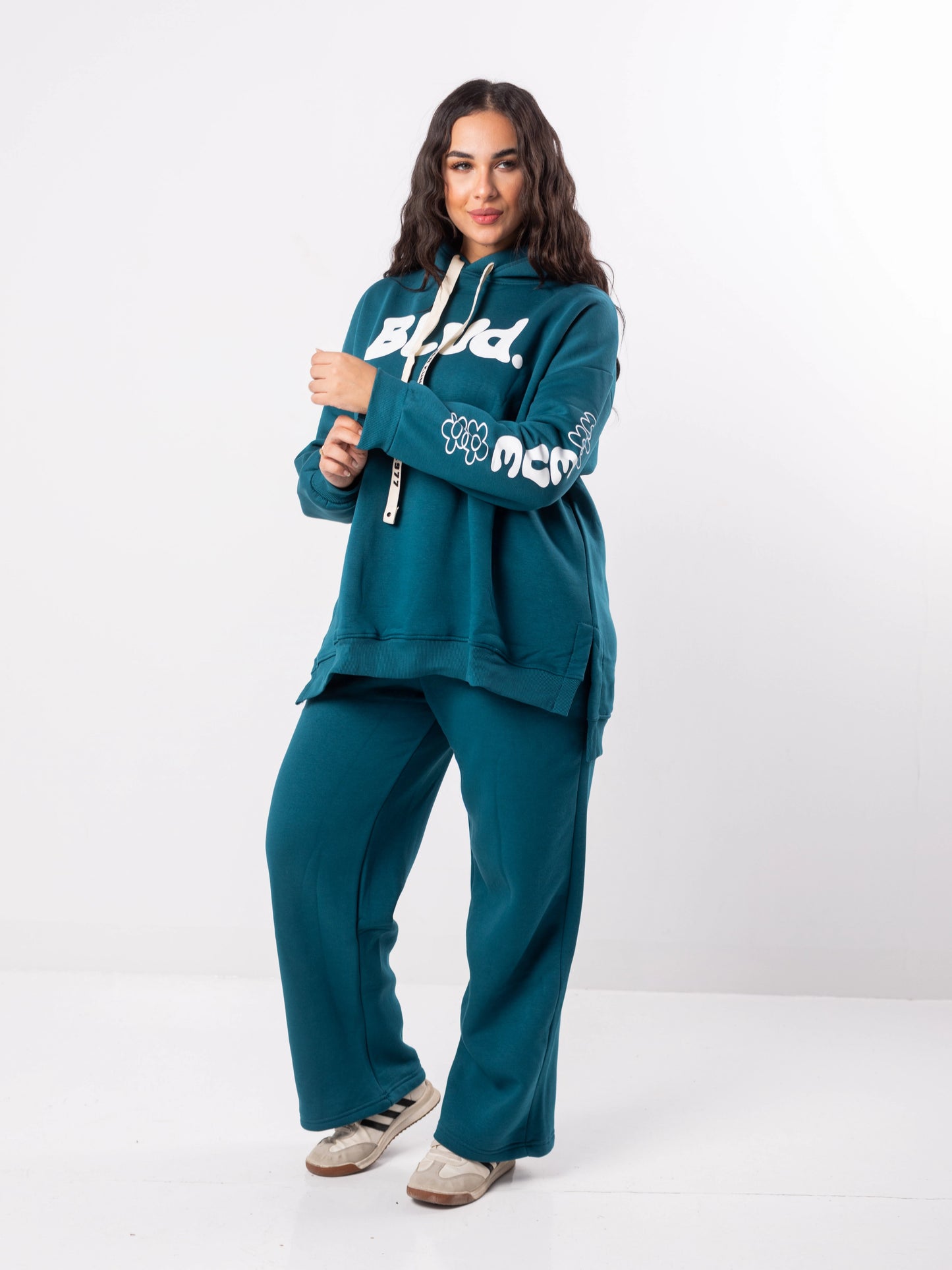 Blvd Milton Cotton One Size Set | Turquoise