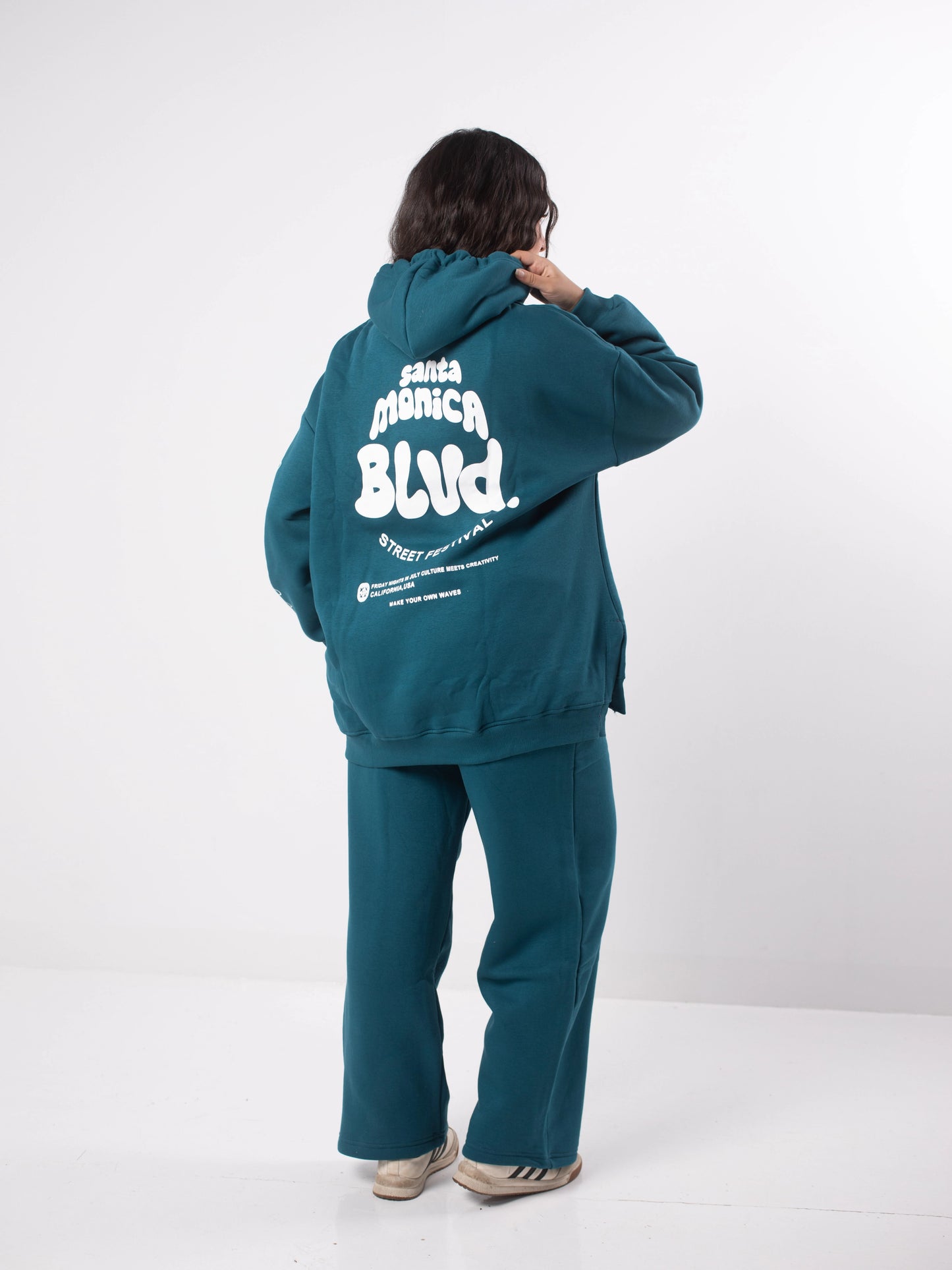 Blvd Milton Cotton One Size Set | Turquoise