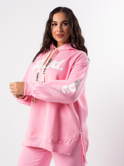 Blvd  Milton Cotton one Size hoodie | Pink