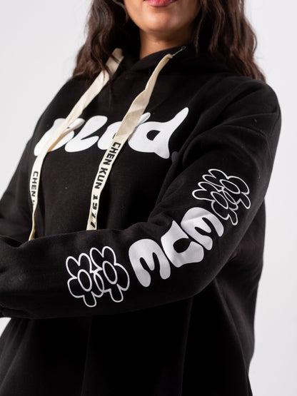 Blvd  Milton Cotton one Size hoodie | Black