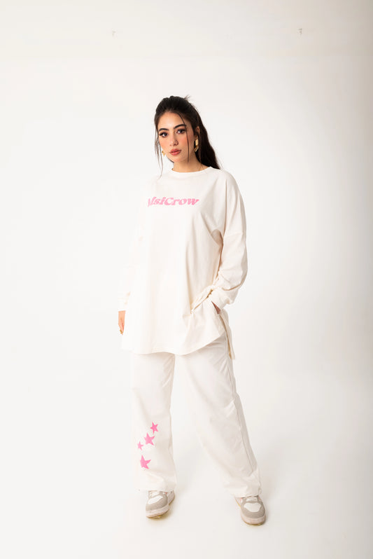 Elysia Women Tracksuit Set | White