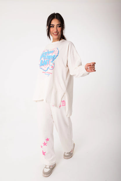 Panda Women Tracksuit Set | White