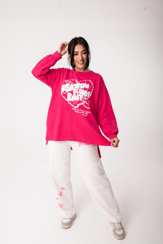 Panda Women Tracksuit Set | Fuchsia * white