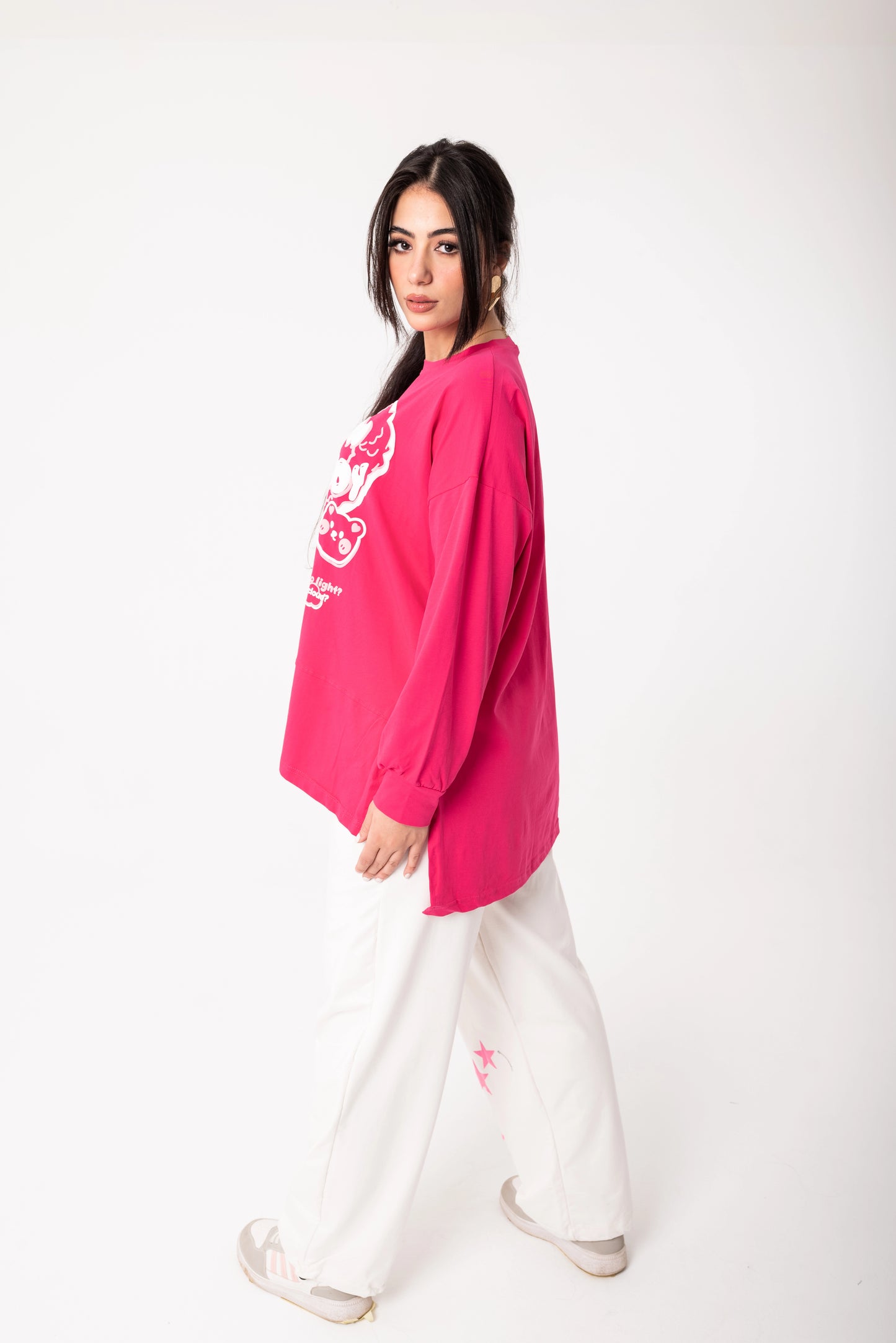 Panda Women Tracksuit Set | Fuchsia * white