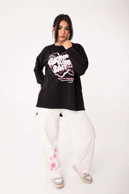 Panda Women Tracksuit Set | Black * White