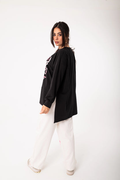 Panda Women Tracksuit Set | Black * White
