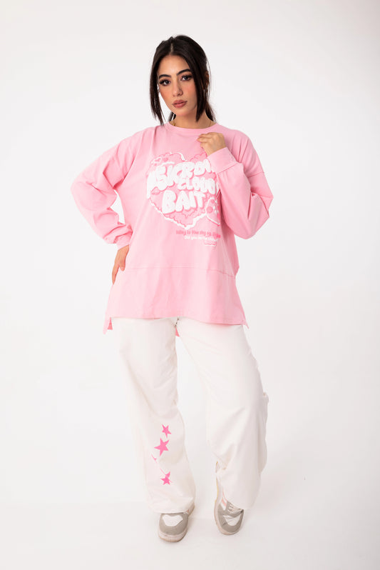 Panda Women Tracksuit Set | Pink * white