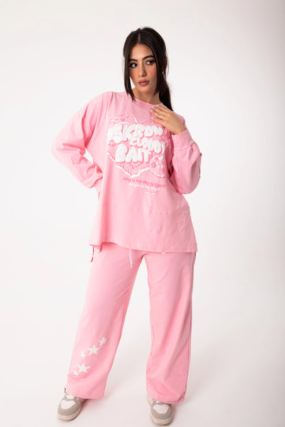 Panda Women Tracksuit Set | Pink