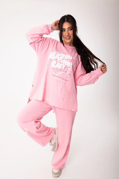 Panda Women Tracksuit Set | Pink
