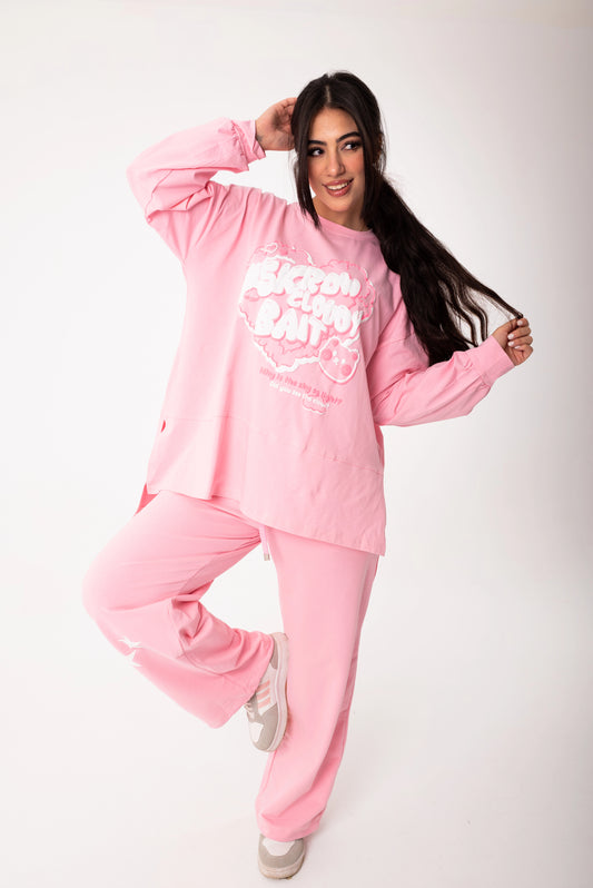 Panda Women Tracksuit Set | Pink