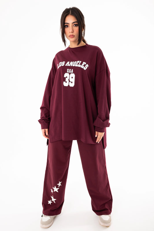 Breeze Women Tracksuit Set | Burgundy