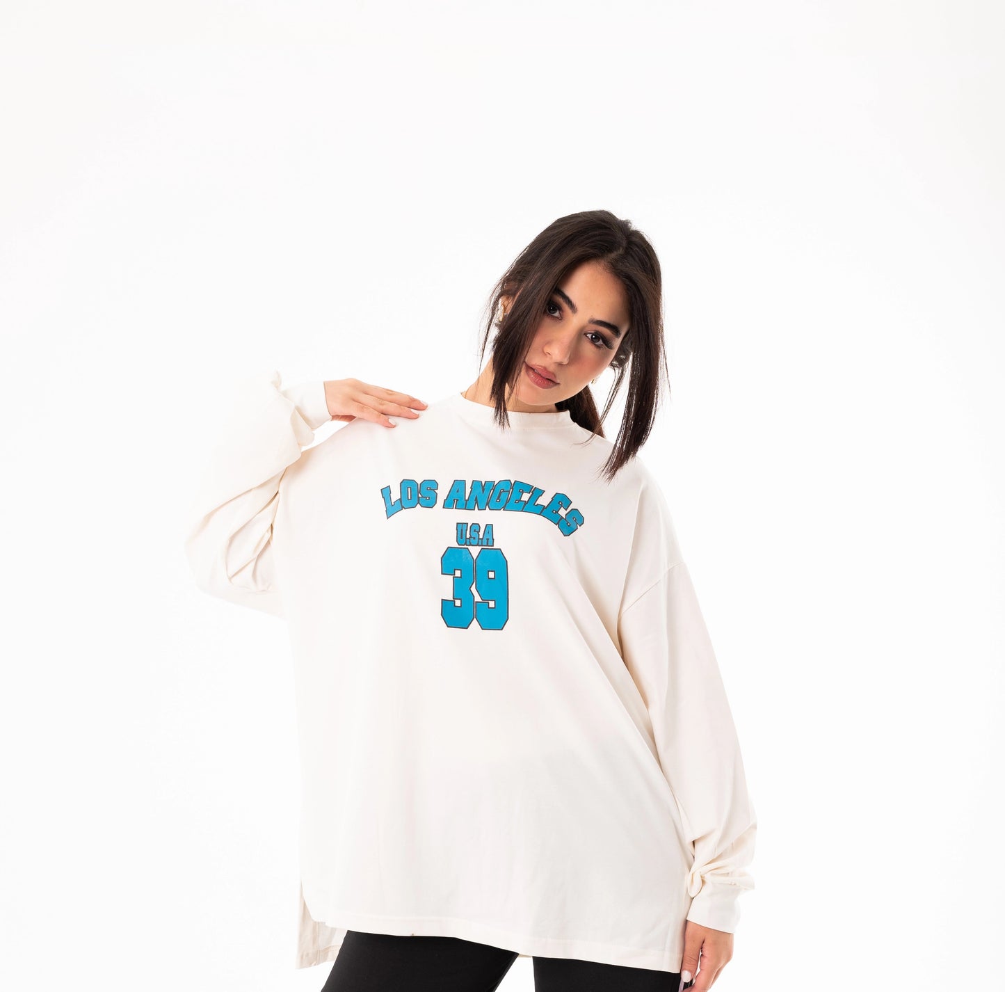 Breeze Over Size Women Sweatshirt | White
