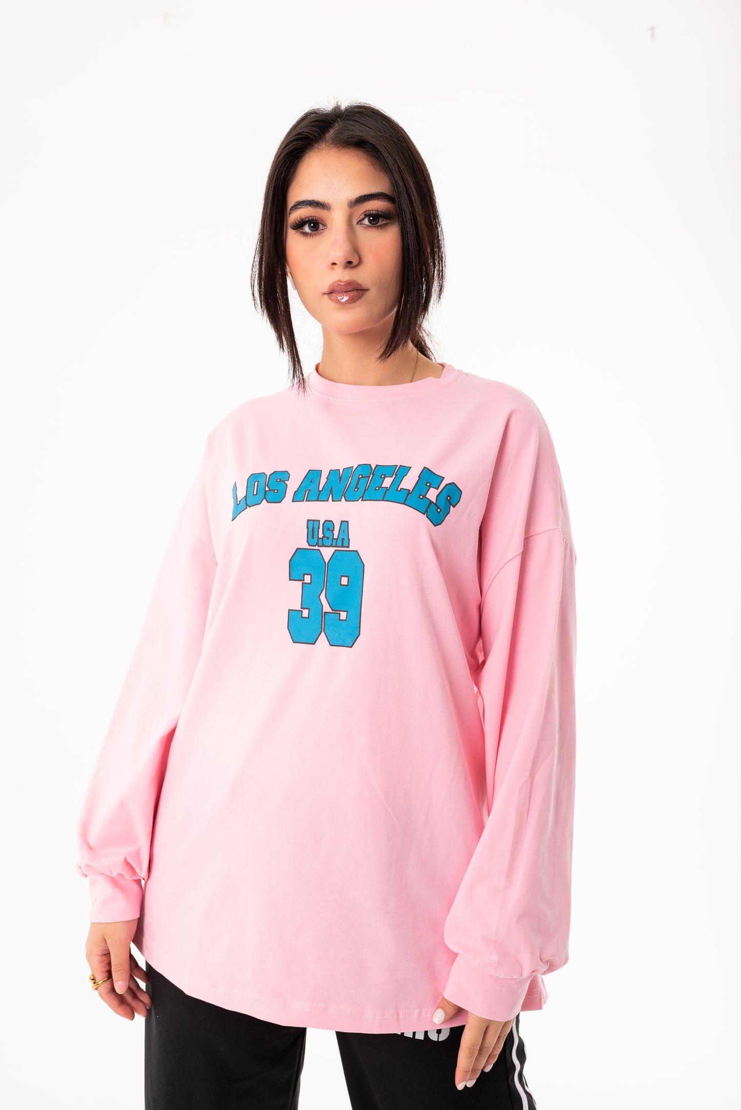 Breeze Over Size Women Sweatshirt | Pink