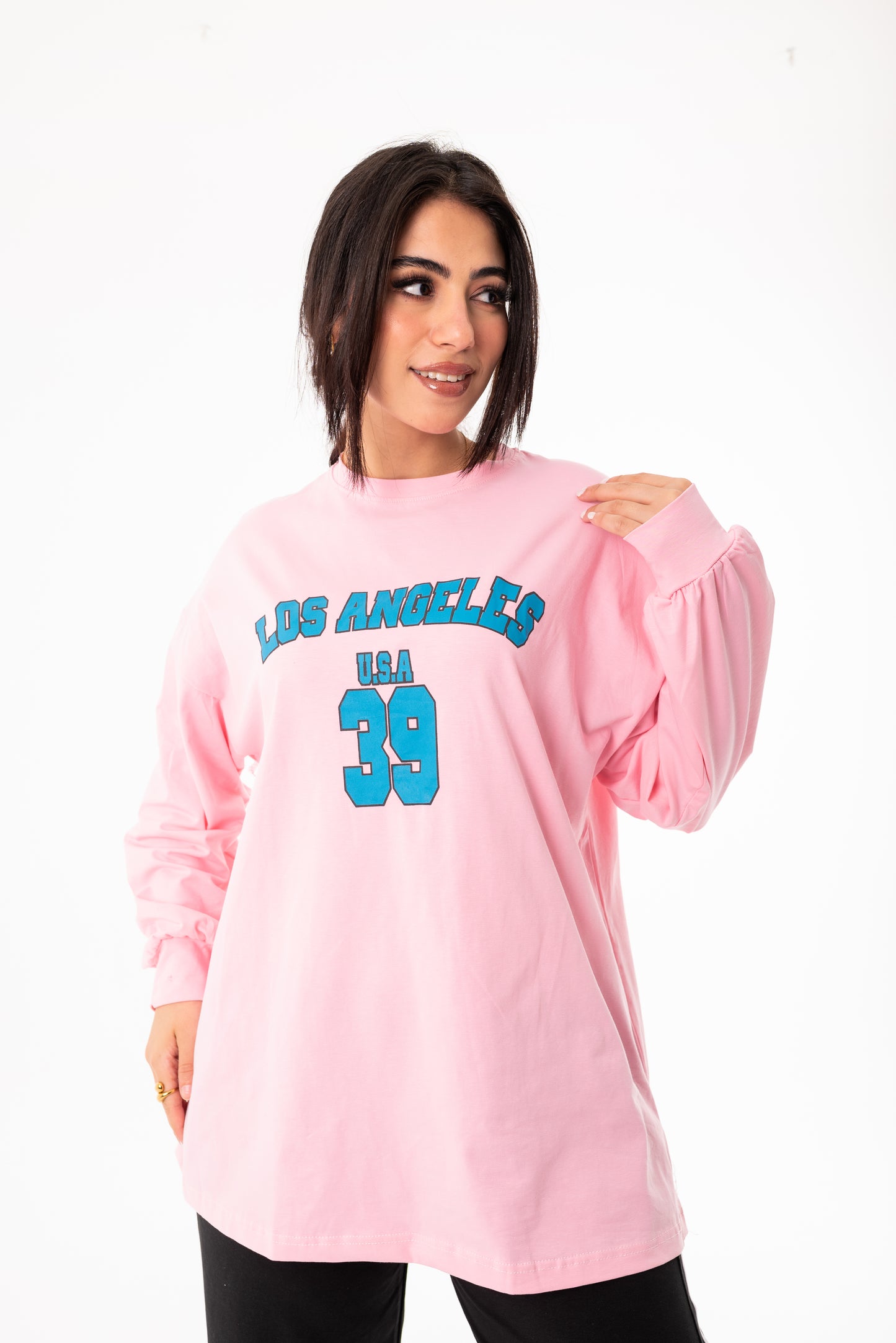 Breeze Over Size Women Sweatshirt | Pink