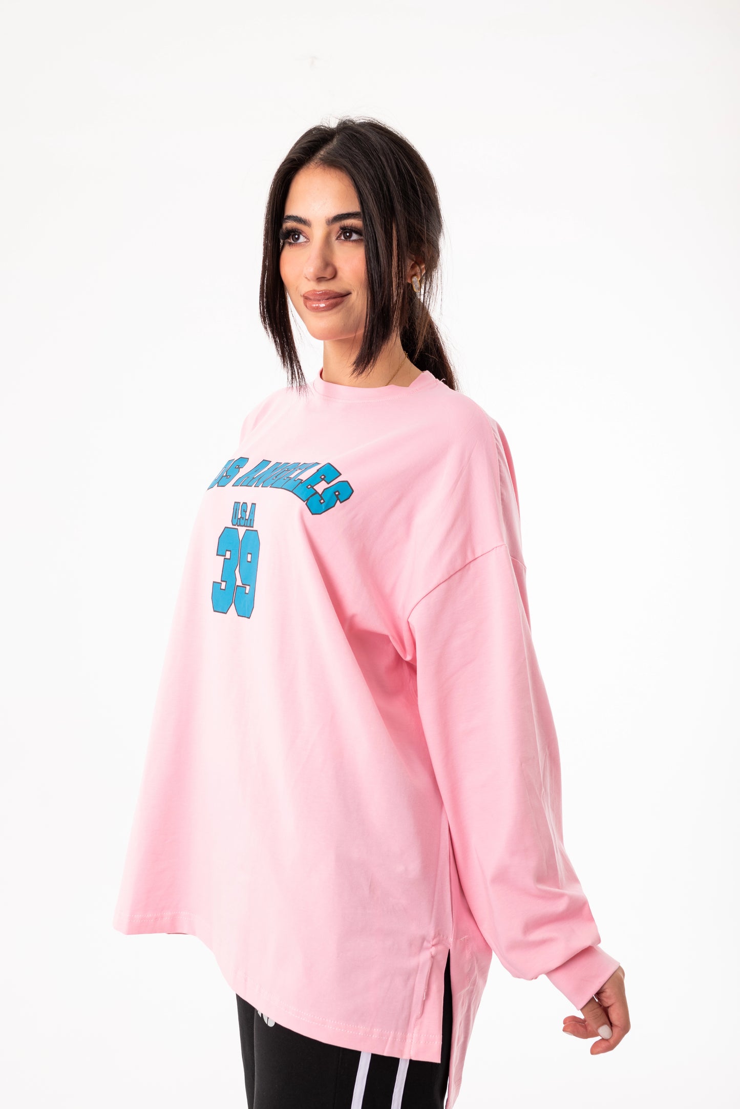 Breeze Over Size Women Sweatshirt | Pink