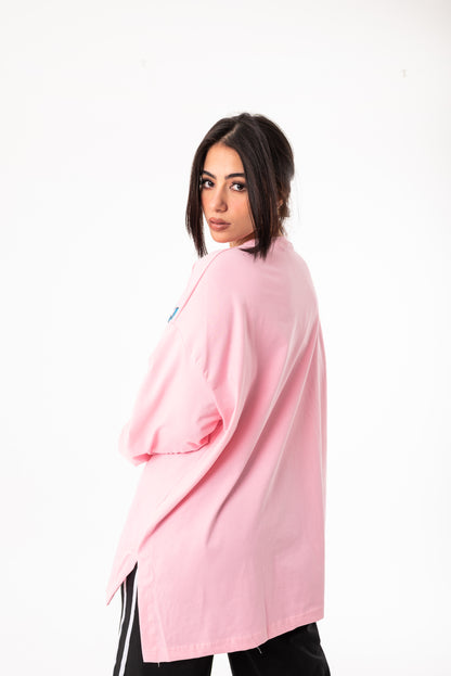 Breeze Over Size Women Sweatshirt | Pink