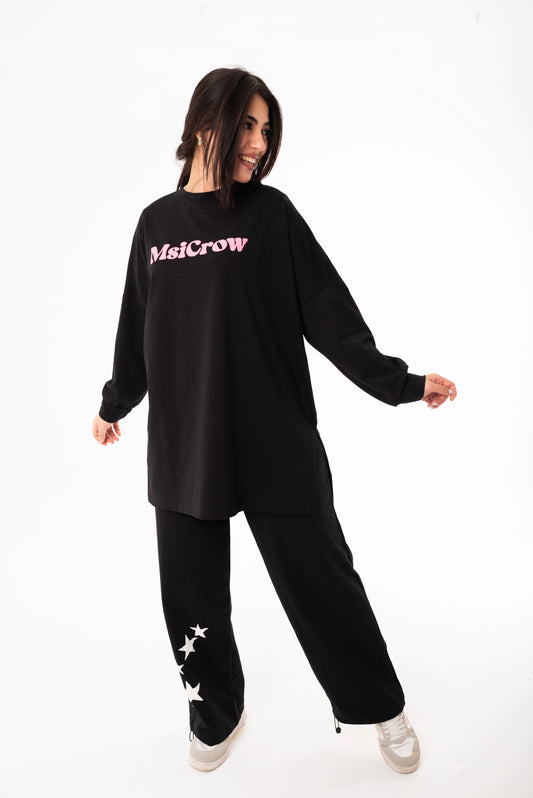 Elysia Women Tracksuit Set | Black