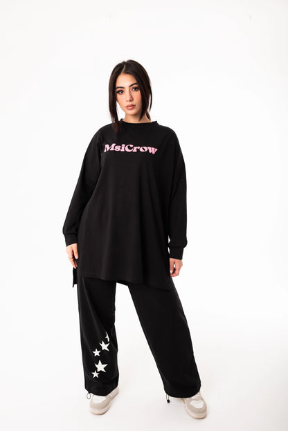 Elysia Women Tracksuit Set | Black